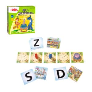 HABA-Spiel-Kinderspiel-Gesellschaftsspiel-Brettspiel-Lernspiel-ABC-Zauberduell
