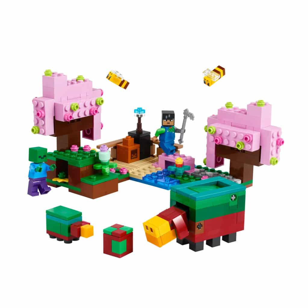 LEGO-Minecraft-Baustein-Set-21260-Der-Kirschbluetengarten-01