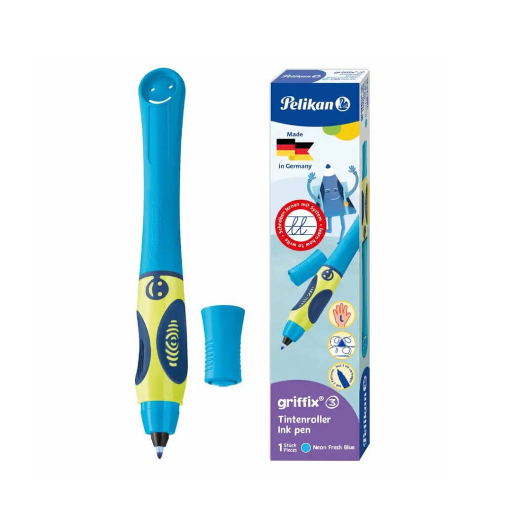 Pelikan-Griffix-Nr-3-Tintenschreiber-Tintenroller-Schulanfang-LH-blau