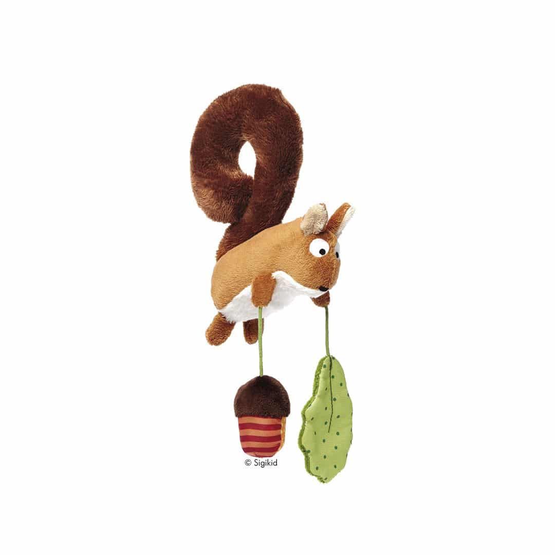 Sigikid Babyspielzeug Soft-Anhänger Zambomba Eichhörnchen 