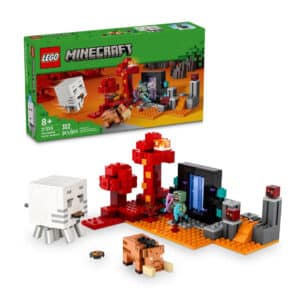 LEGO-Minecraft-Baustein-Set-21255-Hinterhalt-am-Netherportal