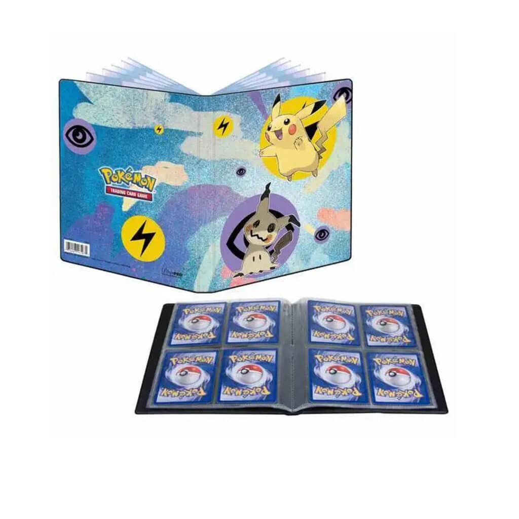 Pokemon-Album-Ultra-Pro-4-Pocket-Pikachu-und-Mimikyu
