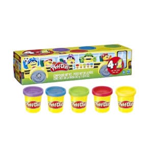 HASBRO-Play-Doh-Knete-Schulbus-5-Farben