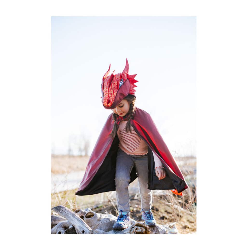 Great-Pretenders-Kostuemcape-Metallic-Drache-Rot-Kinderkostuem-03