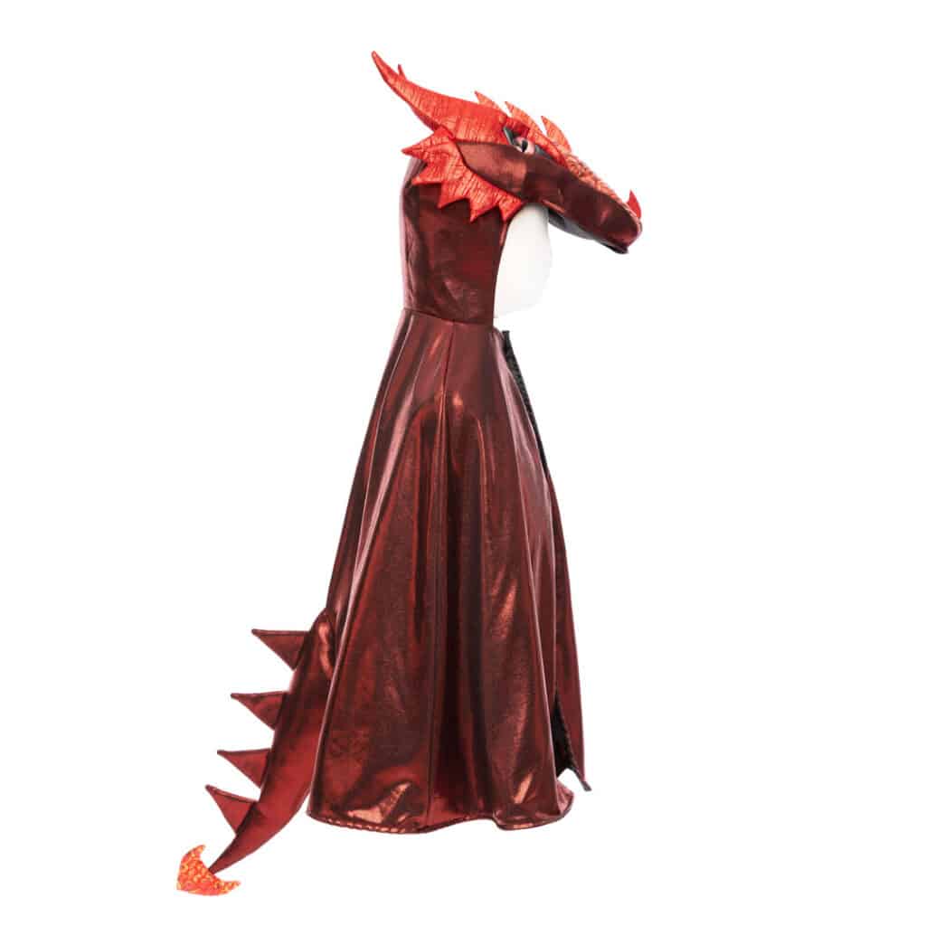 Great-Pretenders-Kostuemcape-Metallic-Drache-Rot-Kinderkostuem