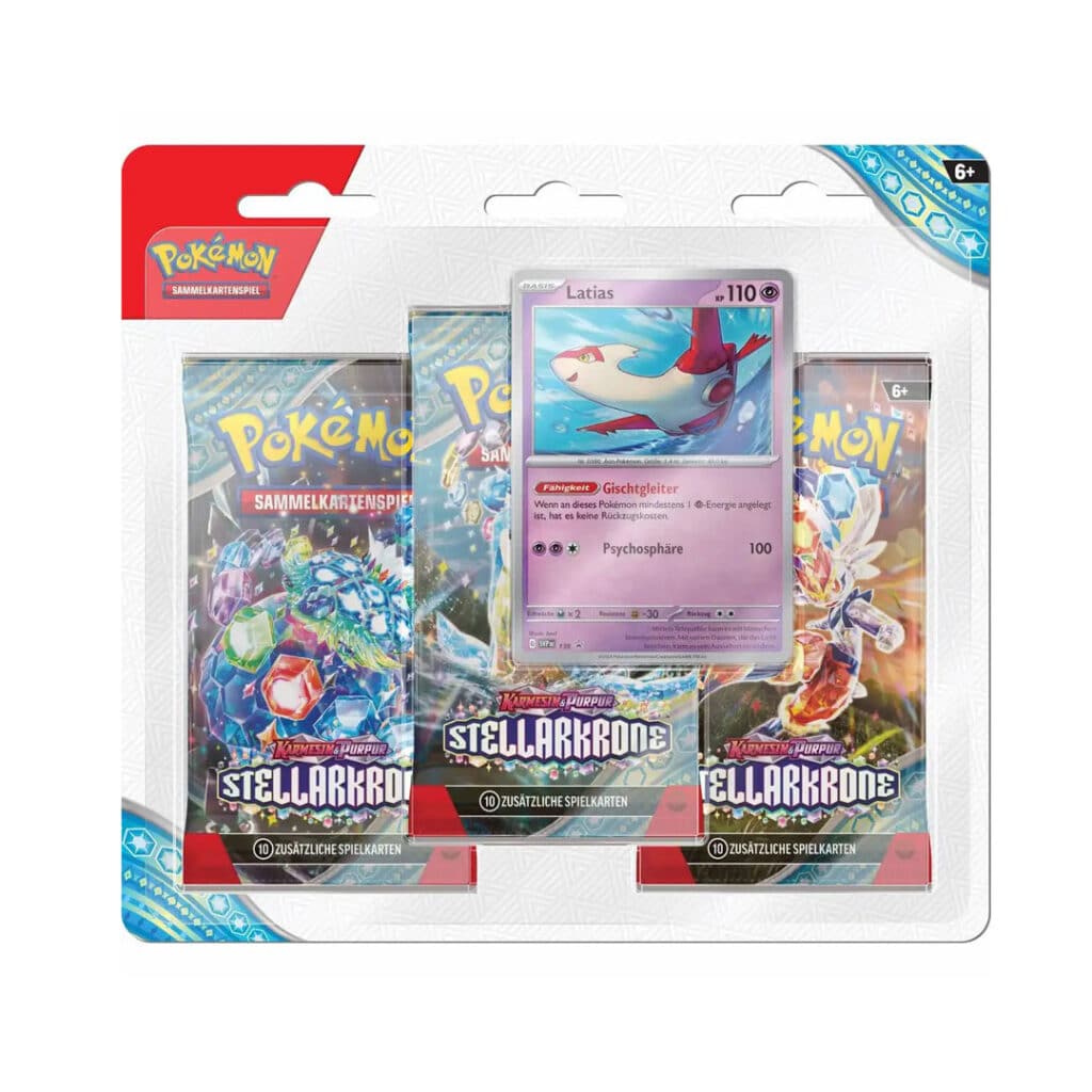 Pokemon-Sammelkarten-45938-Karmesin-und-Purpur-Stellarkrone-3er-Pack-01